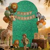 Party Village 7.2ft Green Leaf Pattern Spandex Fitted Wedding Arch