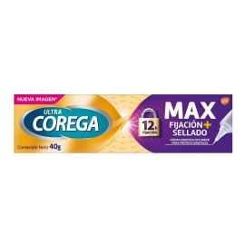 Crema Adhesiva Ultra Corega Máximo Sellado Para Prótesis Dentales Sin Sabor 40 g