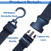 4PCS Adjustable Strap Fishing Boot Hangers with 360° Swivel Hook,