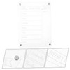 jojofuny Magnetic Menu Board for Fridge Reusable Dry Erase Meal