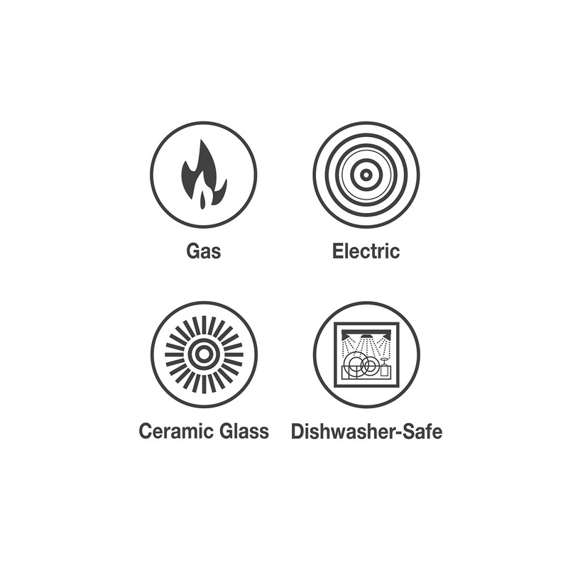 Tramontina Sicilia 2.5-Quart Non Stick Sauce Pan with Glass Lid,
