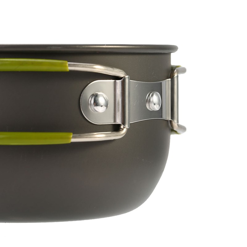 Compact Aluminium Alloy Pot Set Foldable Handgrip with Storage Bag