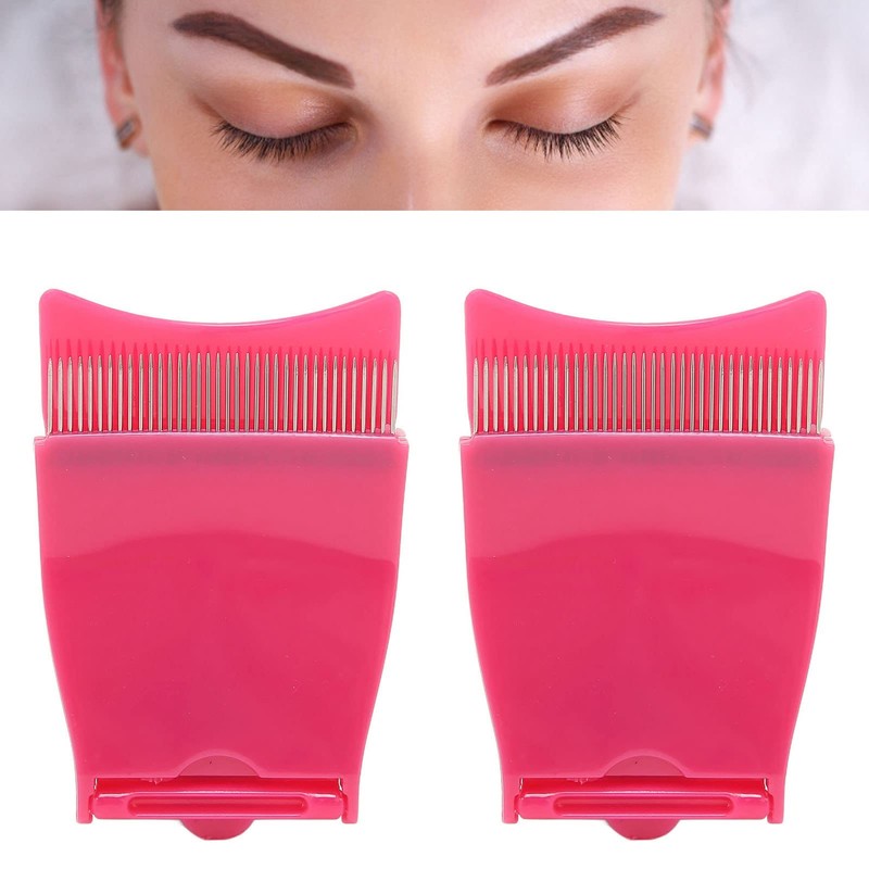 2pcs Folding Eye Lash Comb, Portable Eyelash Separator Women Eyelash