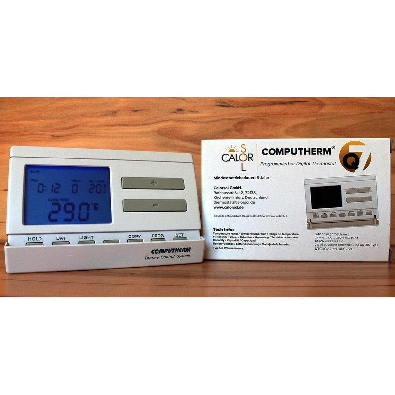 COMPUTHERM Q7 Programmable Digital Room Thermostat, Temperature Thermometer, Wall Thermostat,