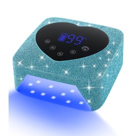 UV Light for Nails, HUGMAPLE UV Nail Lamp 72W, Rechargeable Cordless Diamond LED Dryer, Fast Light Curing Lamp with 5 Timer Setting,Touch Control & Auto Sensor for Salon & Home