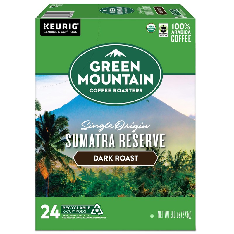 Green Mountain Coffee Roasters Sumatra Reserve Coffee, Keurig Single-Serve K-Cup