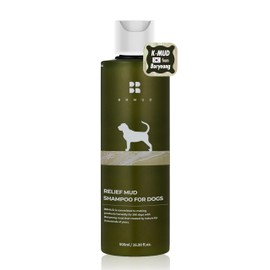 BRMUD Relief Mud Shampoo for Dogs | Soothing, Hypoallergenic, Tearless Deodorizing Dog Shampoo w/Nourishing Extracts | for Dogs & Puppies (16.9 fl oz)