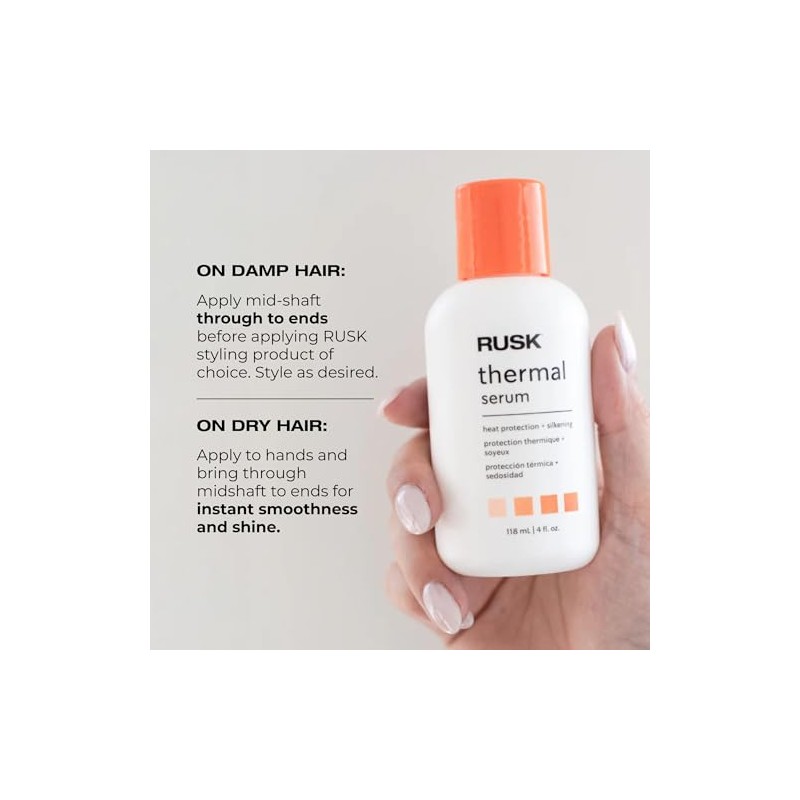 RUSK Designer Collection Thermal Serum with Argan Oil, 4.2 fl.