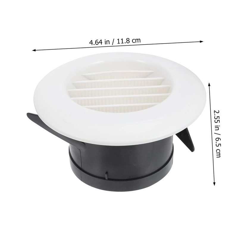 SHOWERORO 2Pcs Round Air Vent Louver for Air Conditioner Ceiling
