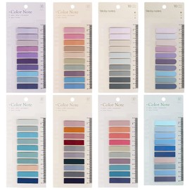 Marcadores De Página De Colores, 1600 Pestañas Adhesivas De índice, Pestañas De índice Para Marcar Páginas, Clasificar Archivos, Notas De Lectura (80 Colores)