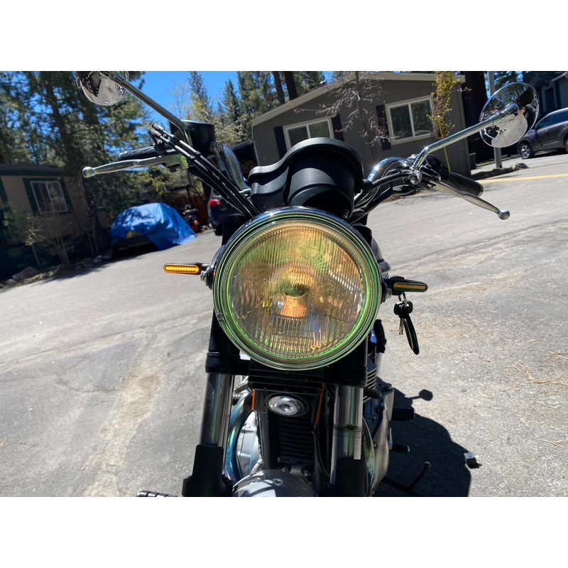 BlyilyB Motorcycle Blinkers Indicator Sequential Turn Signal Amber LED Lamp