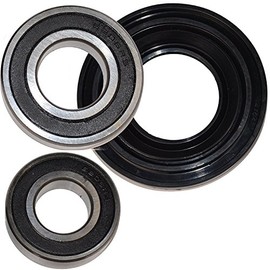 HQRP Bearing and Seal Kit Works with Whirlpool Duet Sport WFW8200TW01 WFW8300SW0 WFW8300SW01 WFW8300SW02 WFW8300SW03 WFW8300SW04 WFW8300SW1 Front Load Washer Tub