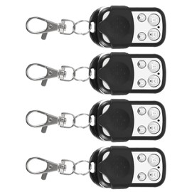 4 Pcs Car Garage Remote Control Key Fob, Universal Car Garage Door Gate Cloning Wireless Remote Control Key Fob 433.92mhz for Garage Door, Skylight