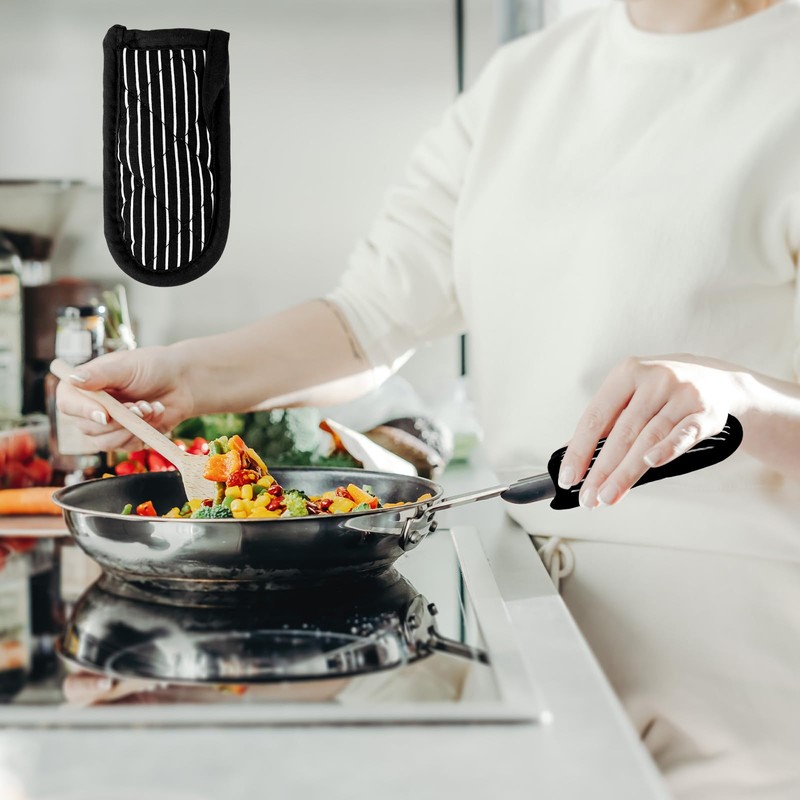 2PCS Hot Pan Handle Sleeves Heat Resistant Handle Covers Cast