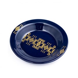 Pendleton 19804342 460 Harding Navy Gold Enamel Plate 7.1 inches (18 cm) 2023 Model
