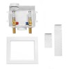 EFIELD Washing Machine Box ,2 Brass Valves ,1/2" MIP Inlet