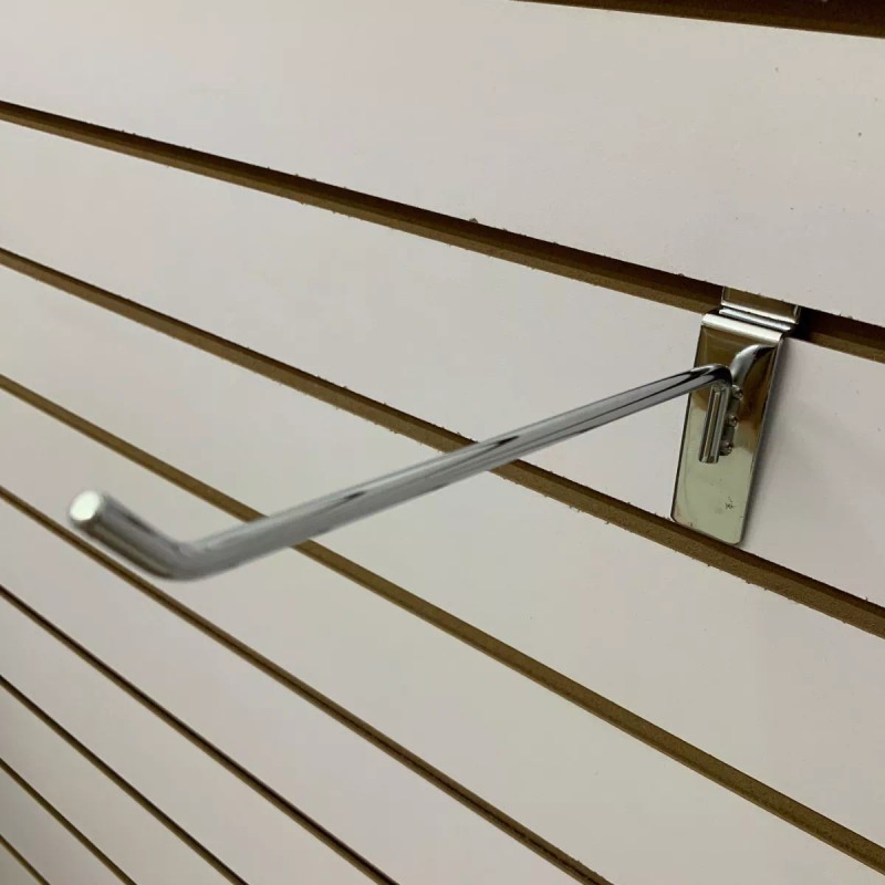 Exhivit Gancho Blister Cromo P/panel Ranurado 25 Pzs De 25