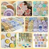 NBEADS Pack of 12 Soap Making Stencils, 12 Styles, Handmade