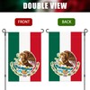 Mexico Garden Flag 12x18 Meixico Eagle Canvas Double Sided Home