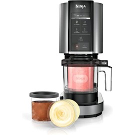 Ninja NC300 CREAMi Ice Cream Maker with (2) Pint Containers & Lids, Silver (Renewed)