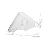 Abaodam Helmet Wind Visor for Motorcycles Full Face Visor Lens