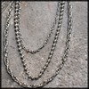 White Fang AZ180 Wallet Chain, Ball Chain, Silver Wallet, Fall