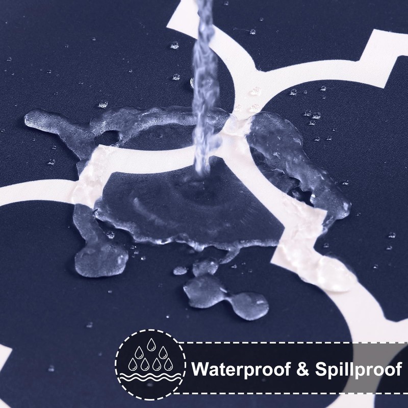 homing Rectangle Table Cloth, Waterproof Stain Resistant Washable Tablecloth, Moroccan