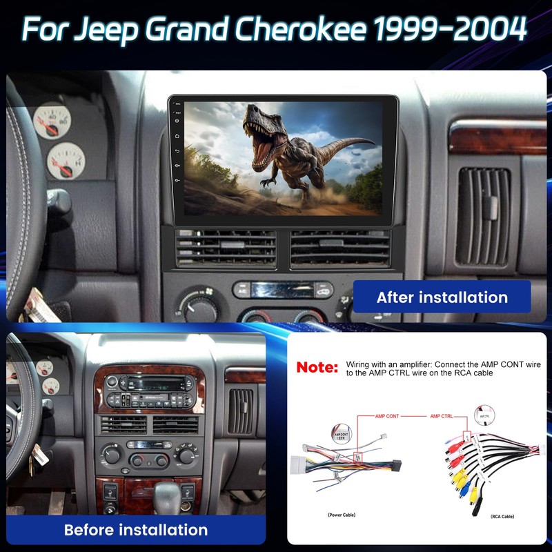 Wireless Apple Carplay Android Car Radio for Jeep Grand Cherokee