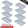 8 Pack Stackable Velvet Jewelry Trays Organizer for Drawers Large