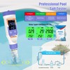 7-in-1 Digital Pool Water Tester – Chlorine, pH,Salt,ORP, EC, TDS&Temp