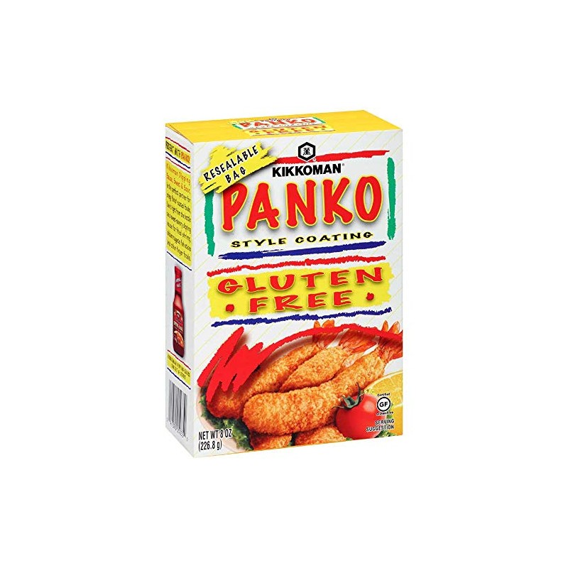 Kikkoman Gluten Free Panko Style Coating, 8 Ounce -- 12