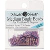 Mill Hill Medium Glass Bugle Beads, Royal Mauve
