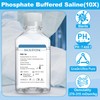 CryoKing Phosphate Buffered Saline 10X, Lab PBS Buffer 0.1um Filtration,