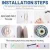 Glarks 18Pcs 6/8/10 Inch Invisible Plate Hangers with Wall Hooks