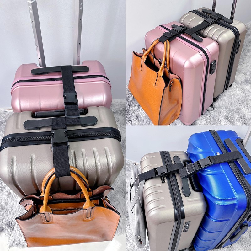 2PCS 22 inch Add a Bag Luggage Straps for Suitcase,
