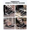 2FT Portable Wheelchair Ramp, Aluminum Folding Handicap Ramp with Handle,