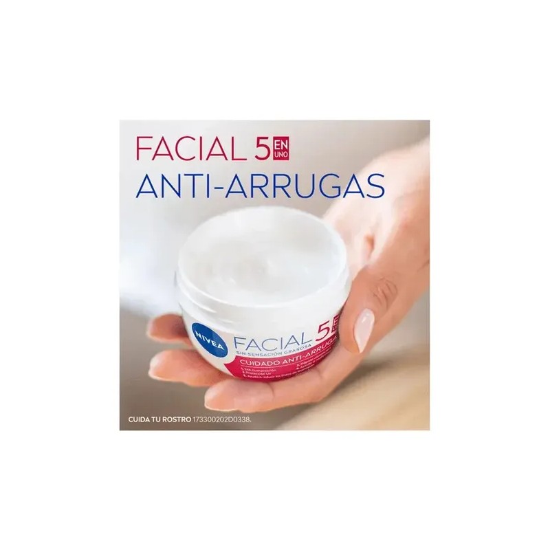 Nivea Crema Facial 5 En 1 Cuidado Anti-arrugas 200ml