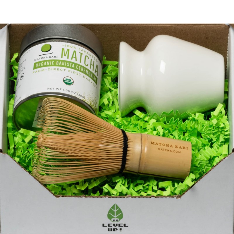 Dr. Weil Matcha Kari Mini Matcha Tea Set - White