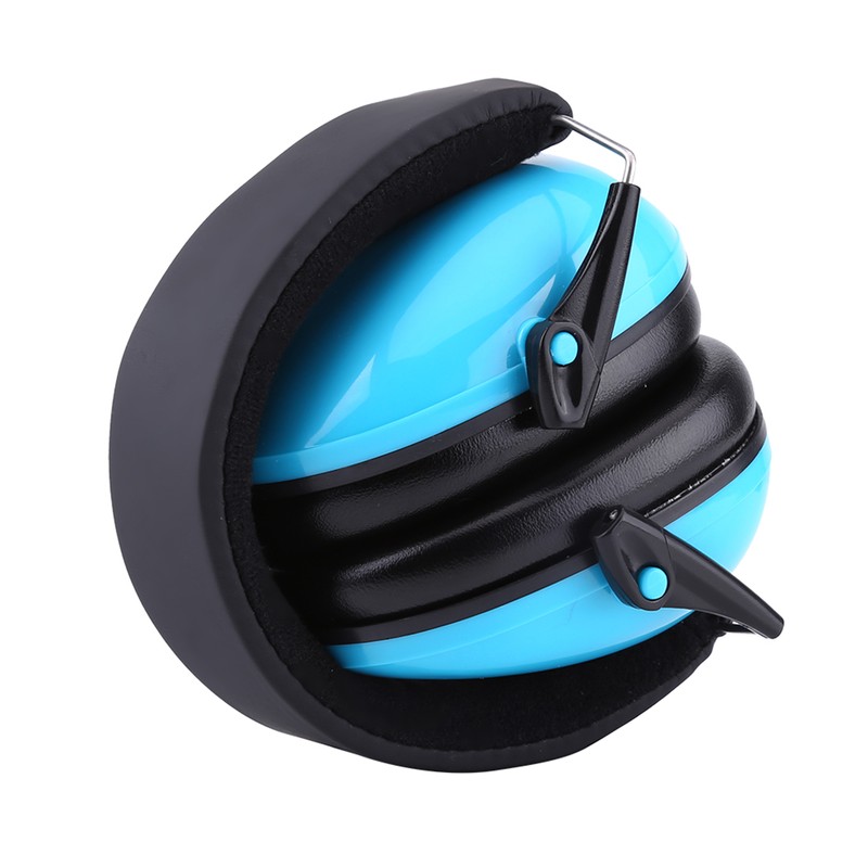 Noise Reduction Earmuffs Protect Kids Sound Hearing Ear Defenders (Blue)