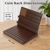 CAPASTEC Coin Display Holder, Wood Coin Case Holds 70-80 Coins,
