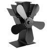 Wood Stove Fan 5 Blades Fireplace Fan Heat Powered Stove