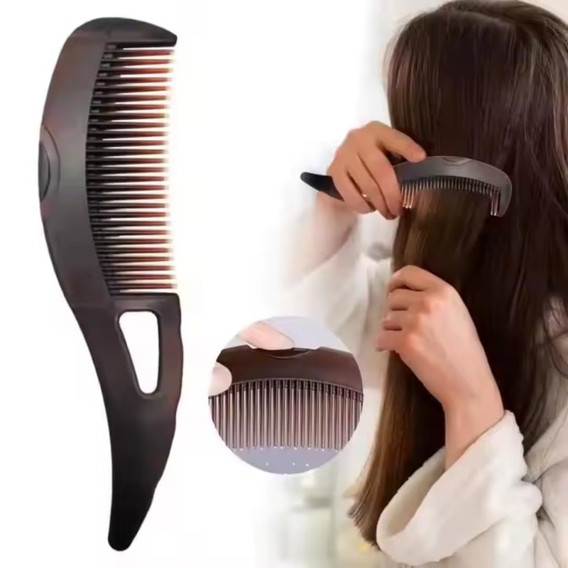 Dandruff Comb & Lice Comb with Handle - Hollow Tooth