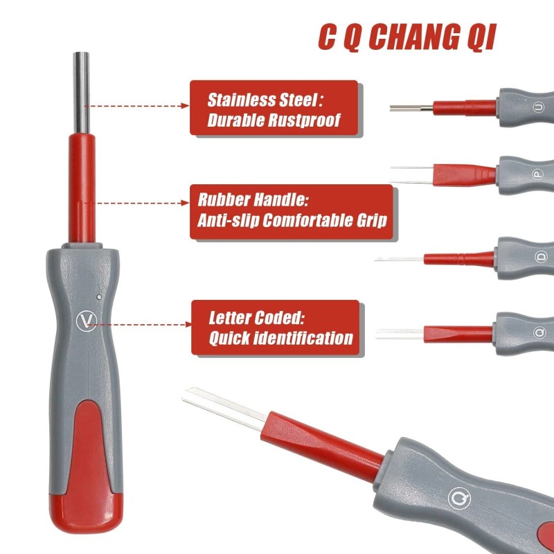 C Q CHANG QI 26PC Terminal Removal Tool Kit Vehicle