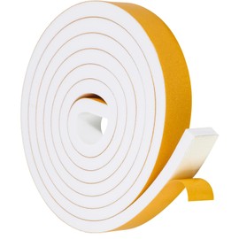 Draft Excluder for Doors, 20 mm(W) x 10 mm(T) x 2 m (L) Weather Stripping Door Seal Strip, Draft Excluder Tape for Windows and Doors, Window Seal Strip