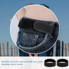 YHTCC 2 PCS Black Velcro Belt, No Buckle Belts for