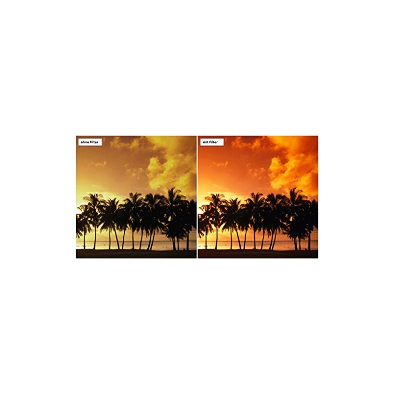 43 mm Professional Gradient Colour Filter Red Colour Filter Graduated
