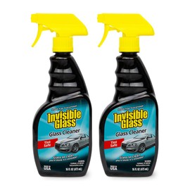 Invisible Glass 92163-2PK Premium Glass and Window Cleaner for Auto and Home Cleans Glass, Windows, Windshields, and More, Streak-Free, Ammonia-Free, Tint-Safe, 16 fl oz (Pack of 2)