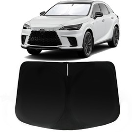 PAIMOHO Windshield Sun Shade for Lexus RX 2010-2015, 2023-2024 RX350/RX350h/RX450h/RX500h, Car Front Window Sunshade with 240T Sun Visor Protector Blocks UV Rays Heat Sun Shield Accessories