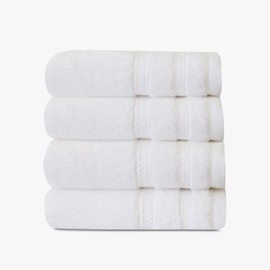 1888 Mills 625 GSM Premium 100% Cotton Hand Towels – Pack of 4 Luxury Hand Towel Set, Super Soft & Highly Absorbent – Quick-Dry, Plush Texture – Perfect for Bathroom, Spa, Gym & Kitchen Use