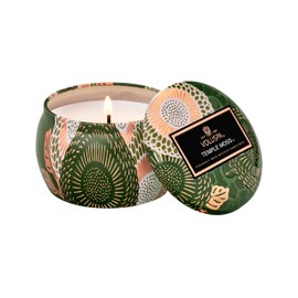 Voluspa Temple Moss, Mini Tin Candle, 4 oz, 25 Hour Burn Time, Coconut Wax Candle for The Home, Poured in The USA